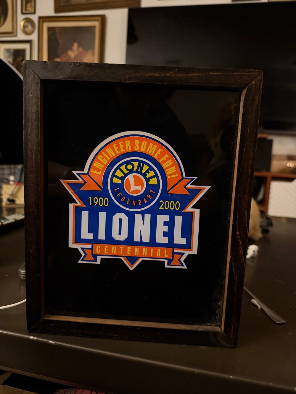 Lionel Centennial 1900-2000 Lighted Dealer Display Sign
